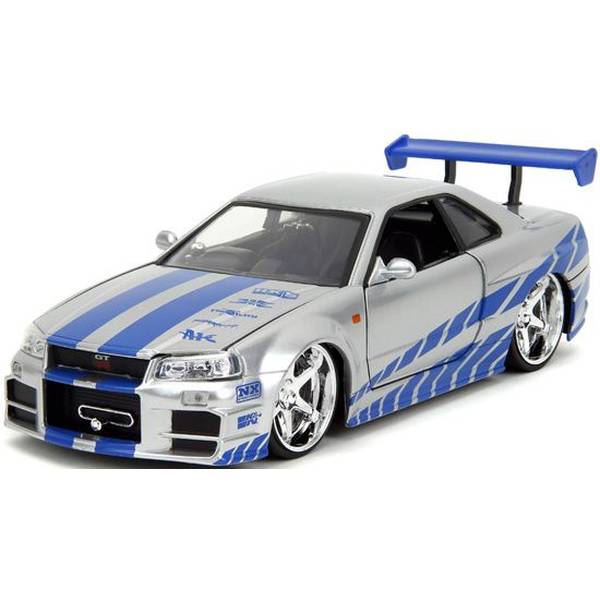 【3月予約】JADATOYS 1/24 ニッサン スカイライン GT-R R34 シルバー F&F ブライアン 完成品ミニカー JADA97158