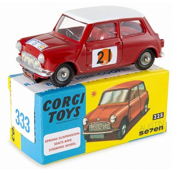 【4月予約】コーギー 1/42 BMC ミニ クーパー S No.21 1966 RACインターナショナルラリー T.Fall/M.Wood #333 完成品ミニカー CG54321047