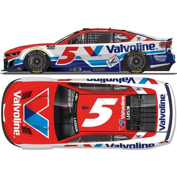 【7月予約】ライオネルレーシング 1/64 シボレー カマロ No.5 VALVOLINE 2026 NASCAR K.ラーソン 完成品ミニカー LR337953