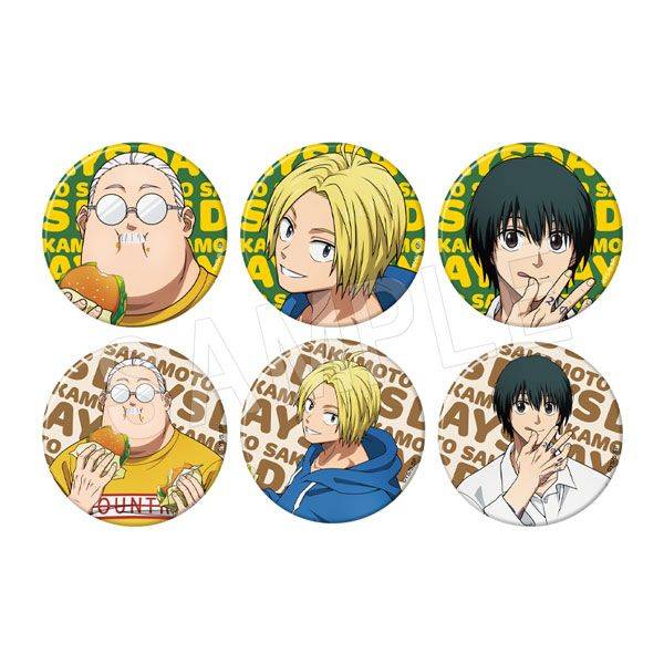 【4月予約】SAKAMOTO DAYS トレーディングマット缶バッジ ハンバーガーver. 6個入BOX キャラグッズ 4549502175053