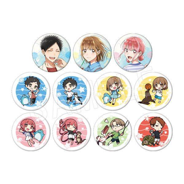 【4月予約】アオのハコ トレーディング缶バッジ(ランダムホロ入り) 水族館ver. 12個入BOX キャラグッズ 4549502189609