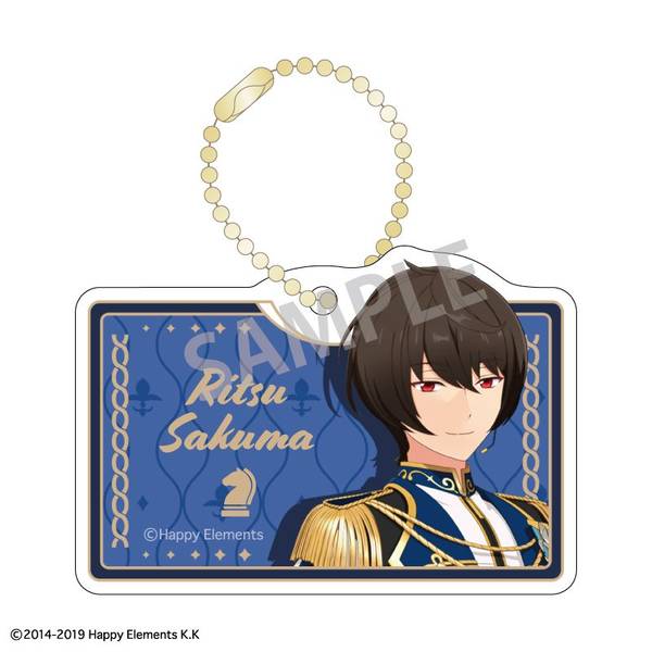 【6月予約】あんさんぶるスターズ！！ 『チェックメイト』 クリップキーホルダー 朔間 凛月／Knights キャラグッズ 4550432240230