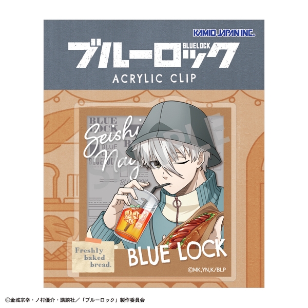 ブルーロック アクリルクリップ 凪 誠士郎／焼きたてパンとテイクアウトドリンク
