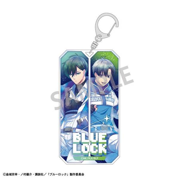 【11月予約】ブルーロック スリムキーホルダー(ペア) 潔 世一・糸師 凛／サイバーパンクリバイバル カミアニTOUCH キャラグッズ 4550432293229