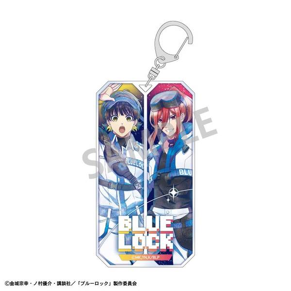 【11月予約】ブルーロック スリムキーホルダー(ペア) 蜂楽 廻・千切 豹馬／サイバーパンクリバイバル カミアニTOUCH キャラグッズ 4550432293250