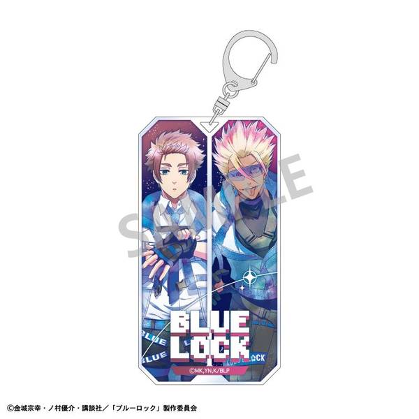 ブルーロック スリムキーホルダー(ペア) 潔 世一・糸師 凛／サイバー