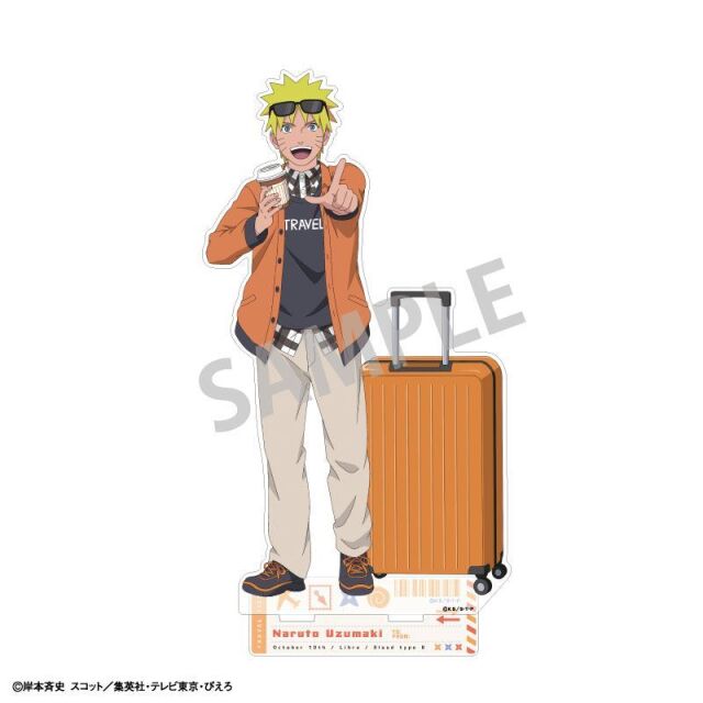 【2月予約】NARUTO-ナルト- 疾風伝 ビッグアクリルスタンド うずまきナルト／ぶらっと旅の巻！ キャラグッズ 4550432296190