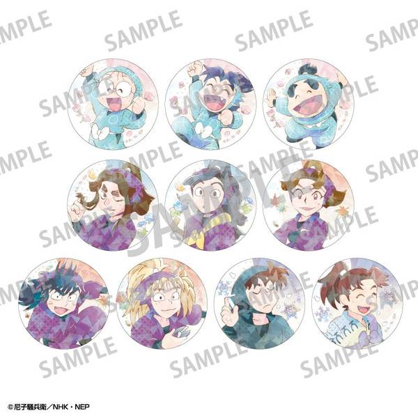 【12月予約】忍たま乱太郎 トレーディングホログラム缶バッジ／カミアニTOUCH4 10個入BOX キャラグッズ 4550432300408