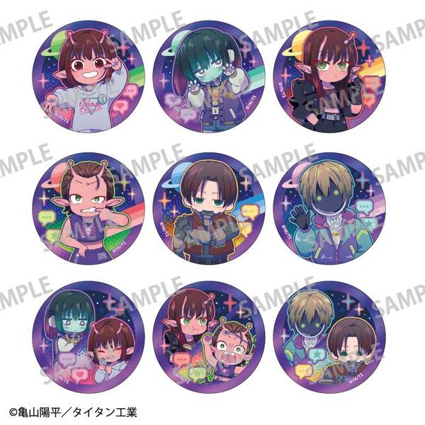【3月予約】銀河特急 ミルキー☆サブウェイ トレーディングオーロラ缶バッジ 9個入BOX キャラグッズ 4550432309012