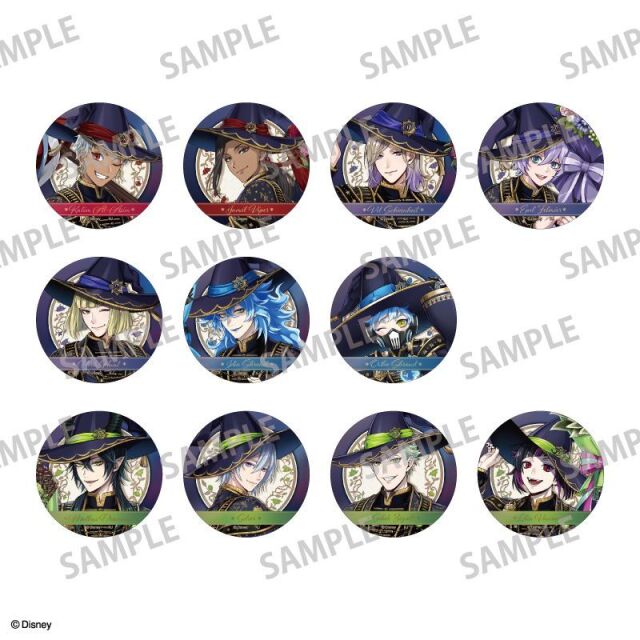 ツイステッドワンダーランド 缶バッジ ディズニー ツイステッドワンダーランド トレーディングオーロラメタル