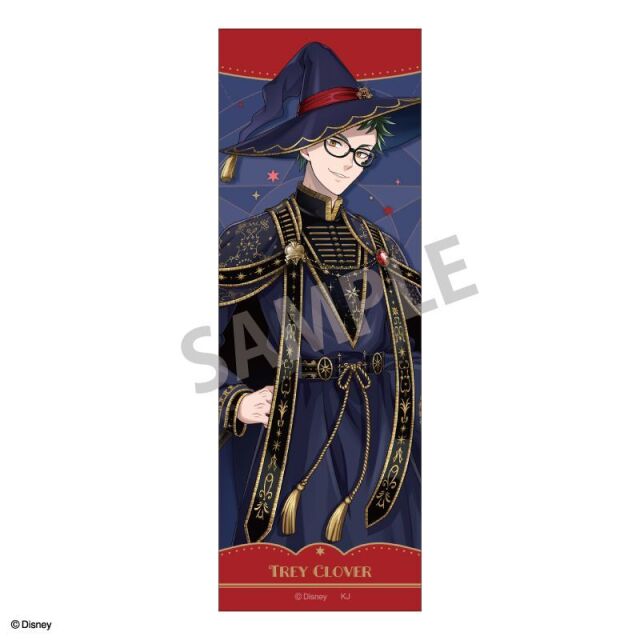 【3月予約】『ディズニー ツイステッドワンダーランド』 ロングスクエア缶バッジ トレイ・クローバー／ブルームバースデーver. キャラグッズ 4550432316003
