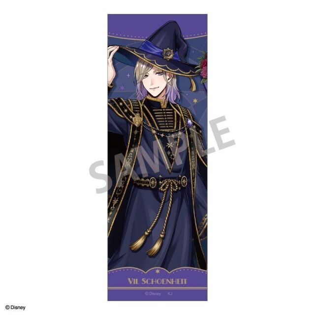 【3月予約】『ディズニー ツイステッドワンダーランド』 ロングスクエア缶バッジ ヴィル・シェーンハイト／ブルームバースデーver. キャラグッズ 4550432316096