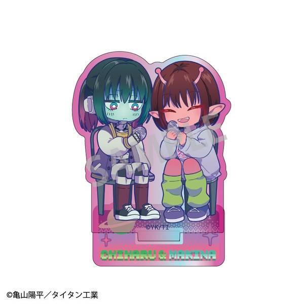 【3月予約】銀河特急 ミルキー☆サブウェイ オーロラミニアクリルスタンド チハル＆マキナ キャラグッズ 4550432318731