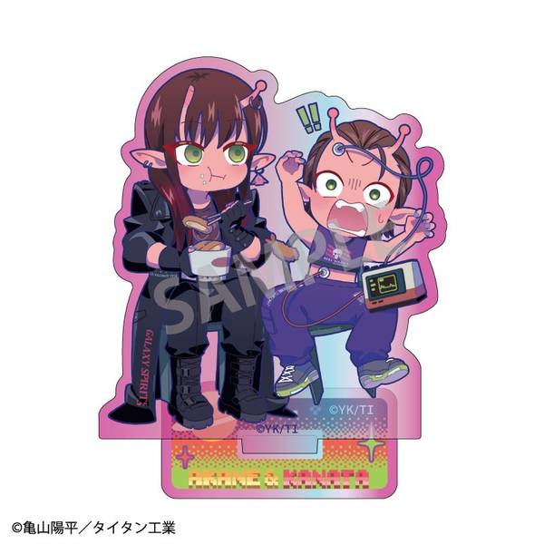 【3月予約】銀河特急 ミルキー☆サブウェイ オーロラミニアクリルスタンド アカネ＆カナタ キャラグッズ 4550432318748