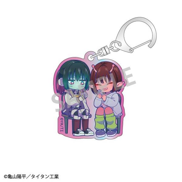 【3月予約】銀河特急 ミルキー☆サブウェイ オーロラアクリルキーホルダー チハル＆マキナ キャラグッズ 4550432318823