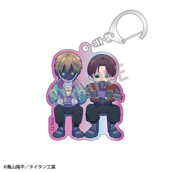 【3月予約】銀河特急 ミルキー☆サブウェイ オーロラアクリルキーホルダー カート＆マックス キャラグッズ 4550432318847