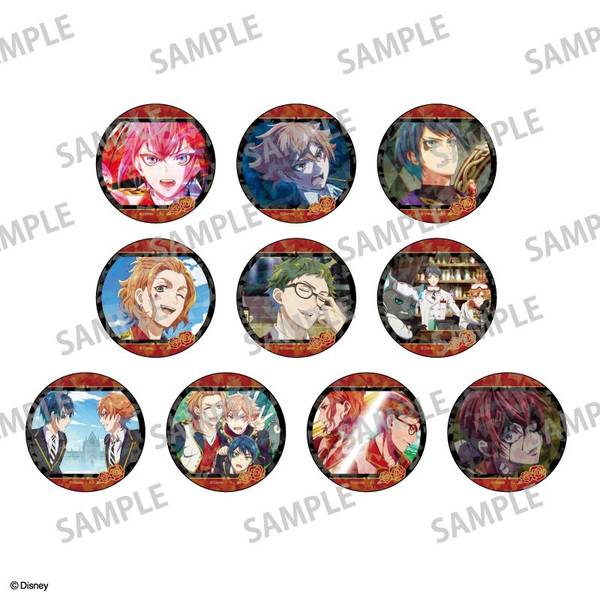 【4月予約】『ディズニー ツイステッドワンダーランド ザ アニメーション』 トレーディングホログラム缶バッジ 場面写 10個入BOX キャラグッズ 4550432319110