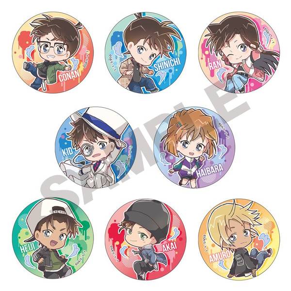 【5月予約】名探偵コナン トレーディング缶バッジ ぴょんキャラ 8個入BOX キャラグッズ 4550451027232