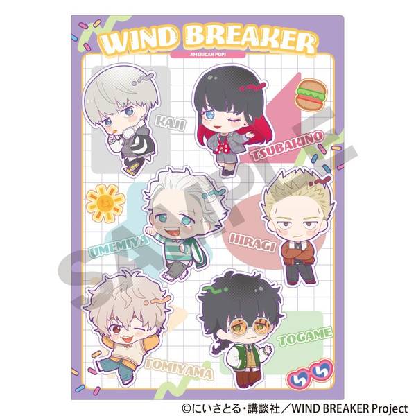 【5月予約】WIND BREAKER シングルクリアファイル ポップパープル キャラグッズ 4550451309024