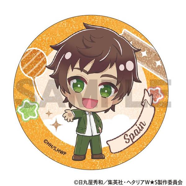 ヘタリア World☆Stars トレーディンググリッター缶バッジ ちまにわ 10