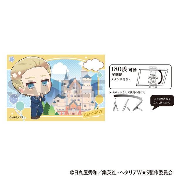 【10月予約】ヘタリア World★Stars アート缶バッジ ドイツ ちまにわ キャラグッズ 4550451321637