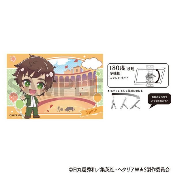 【10月予約】ヘタリア World★Stars アート缶バッジ スペイン ちまにわ キャラグッズ 4550451321705