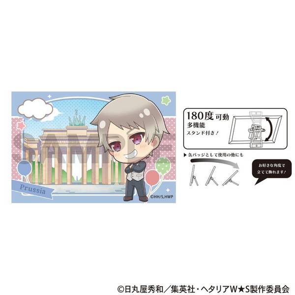 【10月予約】ヘタリア World★Stars アート缶バッジ プロイセン ちまにわ キャラグッズ 4550451321712