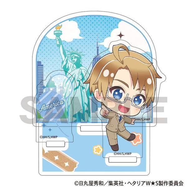 【10月予約】ヘタリア World★Stars ジオラマアクリルスタンド アメリカ ちまにわ キャラグッズ 4550451321750