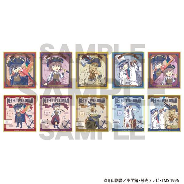 【12月予約】名探偵コナン トレーディングミニ色紙 船乗り クラパレット 10個入BOX キャラグッズ 4550451326168
