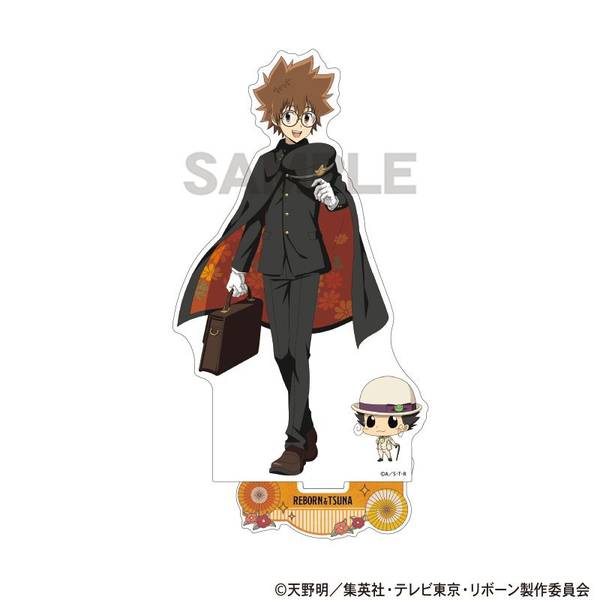 【2月予約】家庭教師ヒットマンREBORN！ アクリルスタンド リボーン＆沢田綱吉 レトロコーデ キャラグッズ 4550451354697