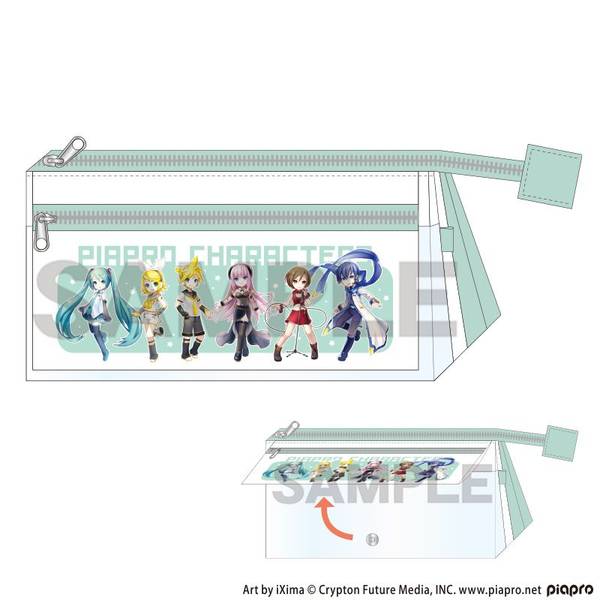 【3月予約】初音ミク フラップポケットペンケース ミント キャラグッズ 4550451381358