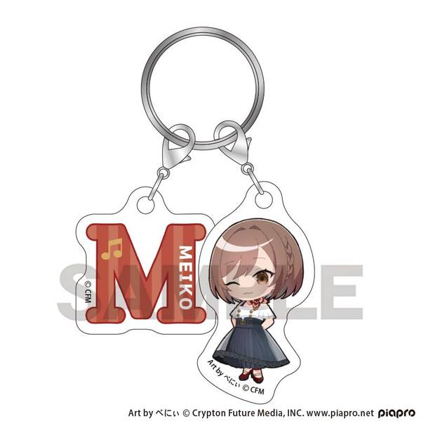 【3月予約】初音ミク ちび2連イニシャルキーチェーン MEIKO クラシカルレトロミニキャラ キャラグッズ 4550451382249