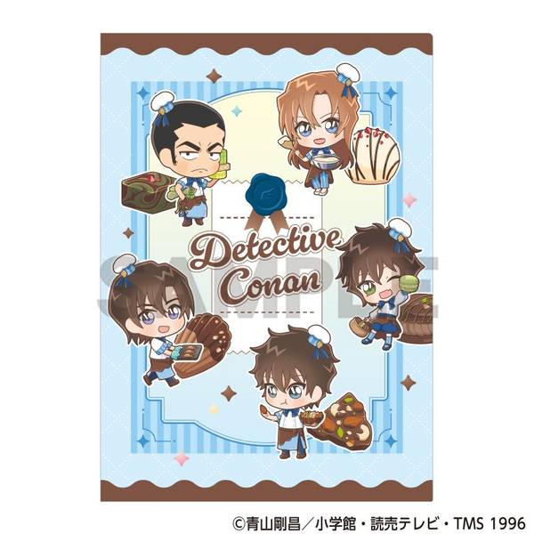 【3月予約】名探偵コナン シングルクリアファイル ブルー きゃらペコ ショコラティエ キャラグッズ 4550451391364