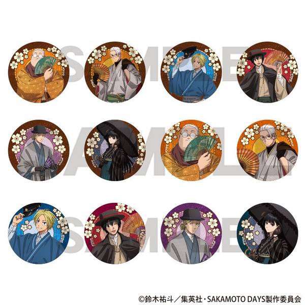 【12月予約】SAKAMOTO DAYS トレーディンググリッター缶バッジ モダン和装 12個入BOX キャラグッズ 4550451901921