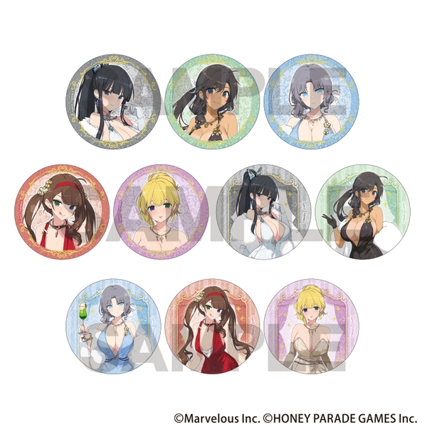 シノビマスター 閃乱カグラ NEW LINK トレーディンググリッター缶バッジ 10個入BOX