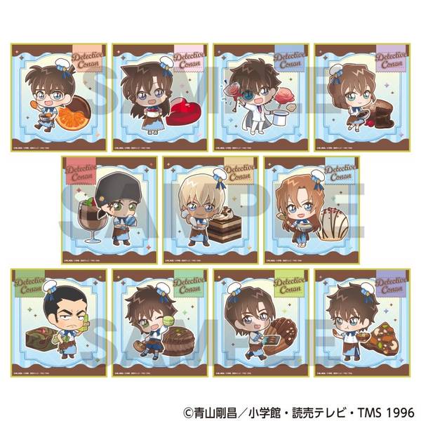 【3月予約】名探偵コナン トレーディングミニ色紙 きゃらペコ ショコラティエ 11個入BOX キャラグッズ 4550451902690