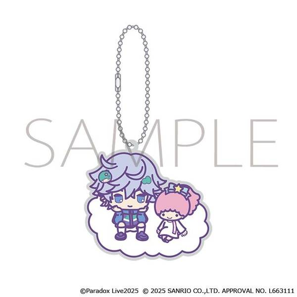 【12月予約】Paradox Live ラバーキーホルダー／矢戸乃上 那由汰×リトルツインスターズ サンリオキャラクターズ キャラグッズ 4550621053160
