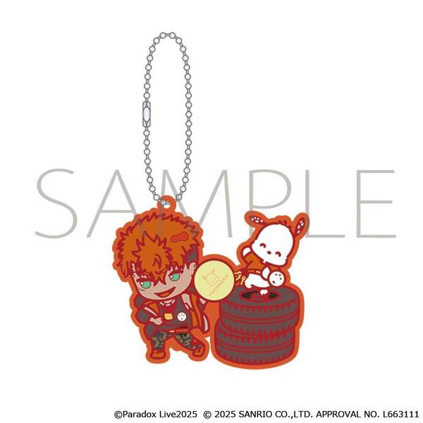 【12月予約】Paradox Live ラバーキーホルダー／土佐 凌牙×ポチャッコ サンリオキャラクターズ キャラグッズ 4550621053344