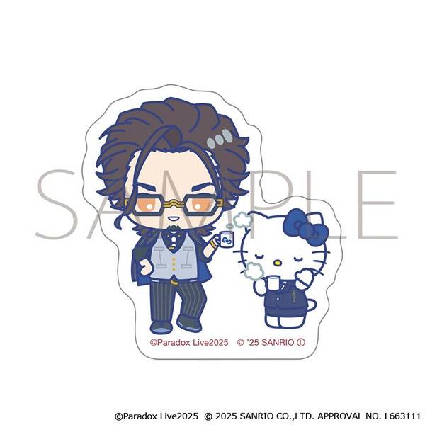 【11月予約】Paradox Live ステッカー／西門 直明×ハローキティ サンリオキャラクターズ キャラグッズ 4550621053405