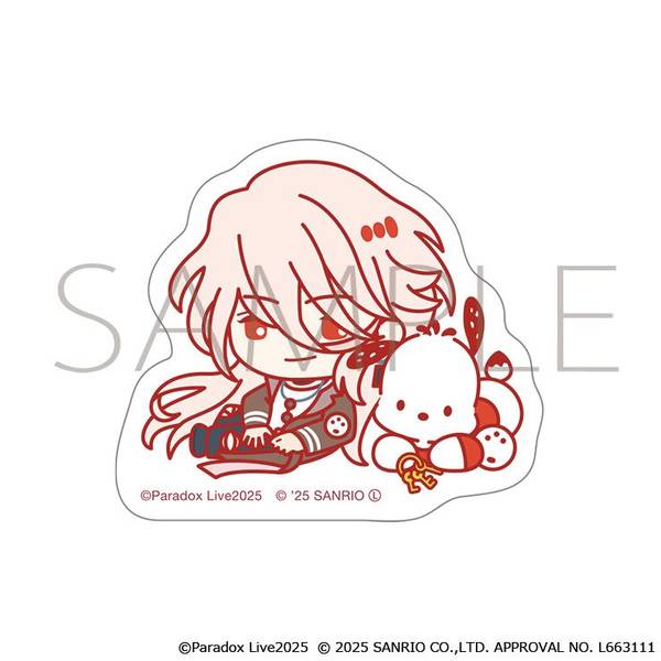 【11月予約】Paradox Live ステッカー／甲斐田 紫音×ポチャッコ サンリオキャラクターズ キャラグッズ 4550621053641