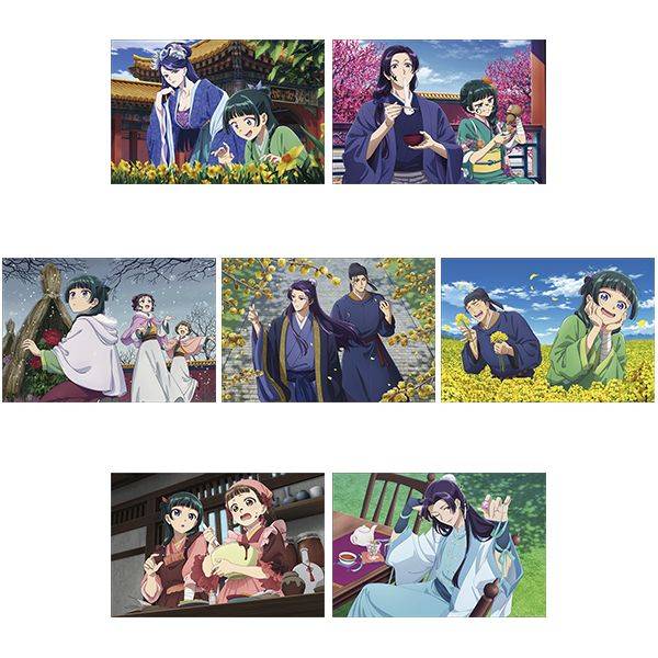 【8月予約】薬屋のひとりごと ポストカードセットvol.2(水仙、正月、寒牡丹、蝋梅、菜の花、バレンタイン、ホワイトデー) キャラグッズ 4550621238383