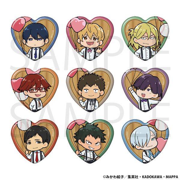 【5月予約】忘却バッテリー ハート形缶バッジコレクション 9個入BOX キャラグッズ 4550621272301