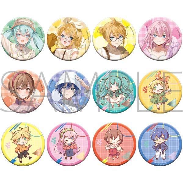 【10月予約】初音ミクシリーズ きらきら缶バッジコレクション／レジャフェス 12個入BOX キャラグッズ 4550621278990