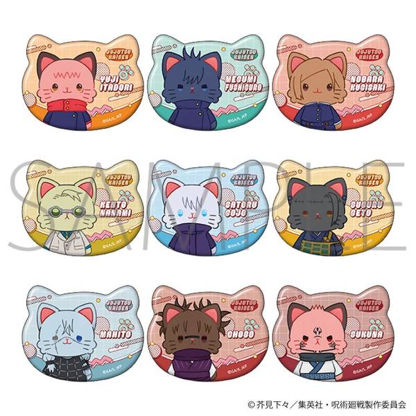 【8月予約】呪術廻戦 第2期 キャラバッジコレクション／withCAT illustration Ver. 9個入BOX キャラグッズ 4550621294747