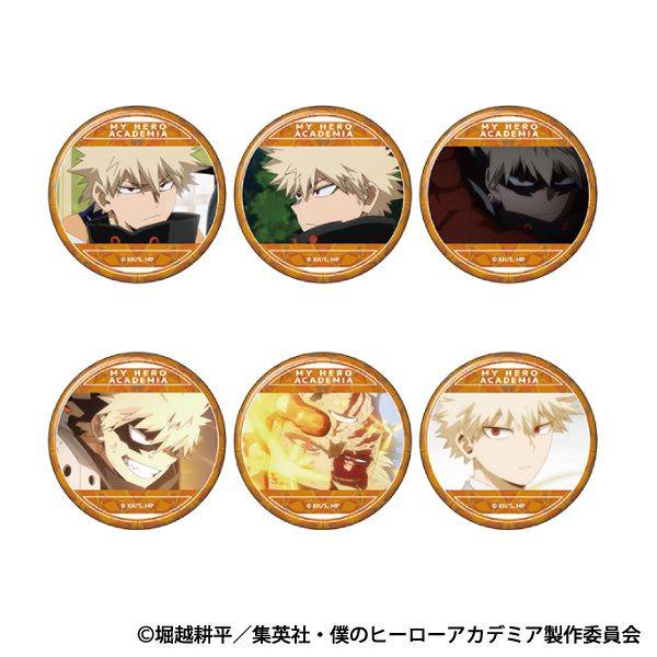 【6月予約】僕のヒーローアカデミア 爆豪 勝己がいっぱいキャラバッジコレクション 6個入BOX キャラグッズ 4550621317682