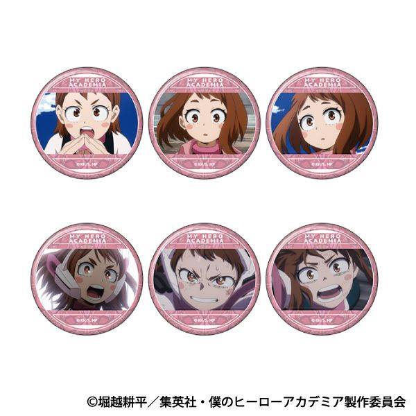 【6月予約】僕のヒーローアカデミア 麗日 お茶子がいっぱいキャラバッジコレクション 6個入BOX キャラグッズ 4550621317699