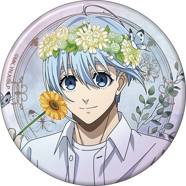 【8月予約】ブルーロック2期 ビッグホログラム缶バッジ／氷織 羊 キャラグッズ 4550621339110