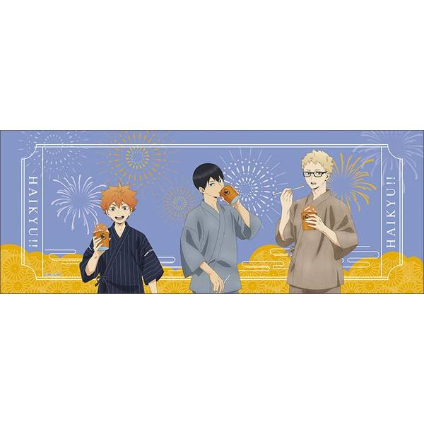 【6月予約】ハイキュー!! てぬぐい／B 烏野高校 キャラグッズ 4550621339592