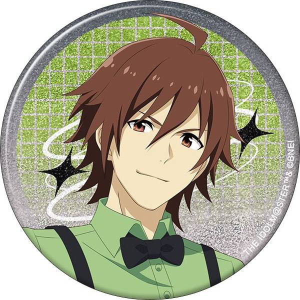 【8月予約】アイドルマスター SideM グリッター缶バッジ／天ヶ瀬冬馬 サマーマーケット キャラグッズ 4550621347191