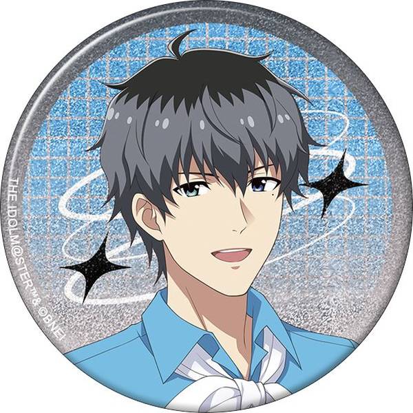【8月予約】アイドルマスター SideM グリッター缶バッジ／鷹城恭二 サマーマーケット キャラグッズ 4550621347221
